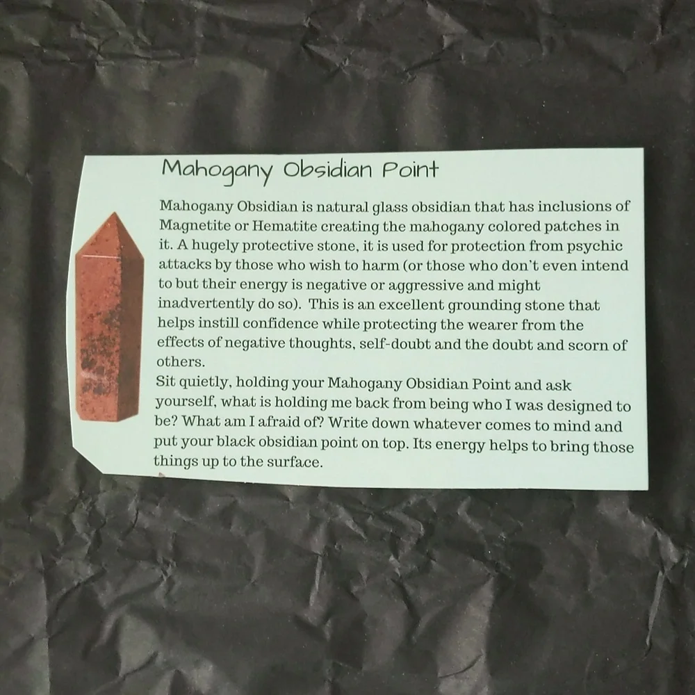Mahogany Obsidian Point - Picture 8 of 8